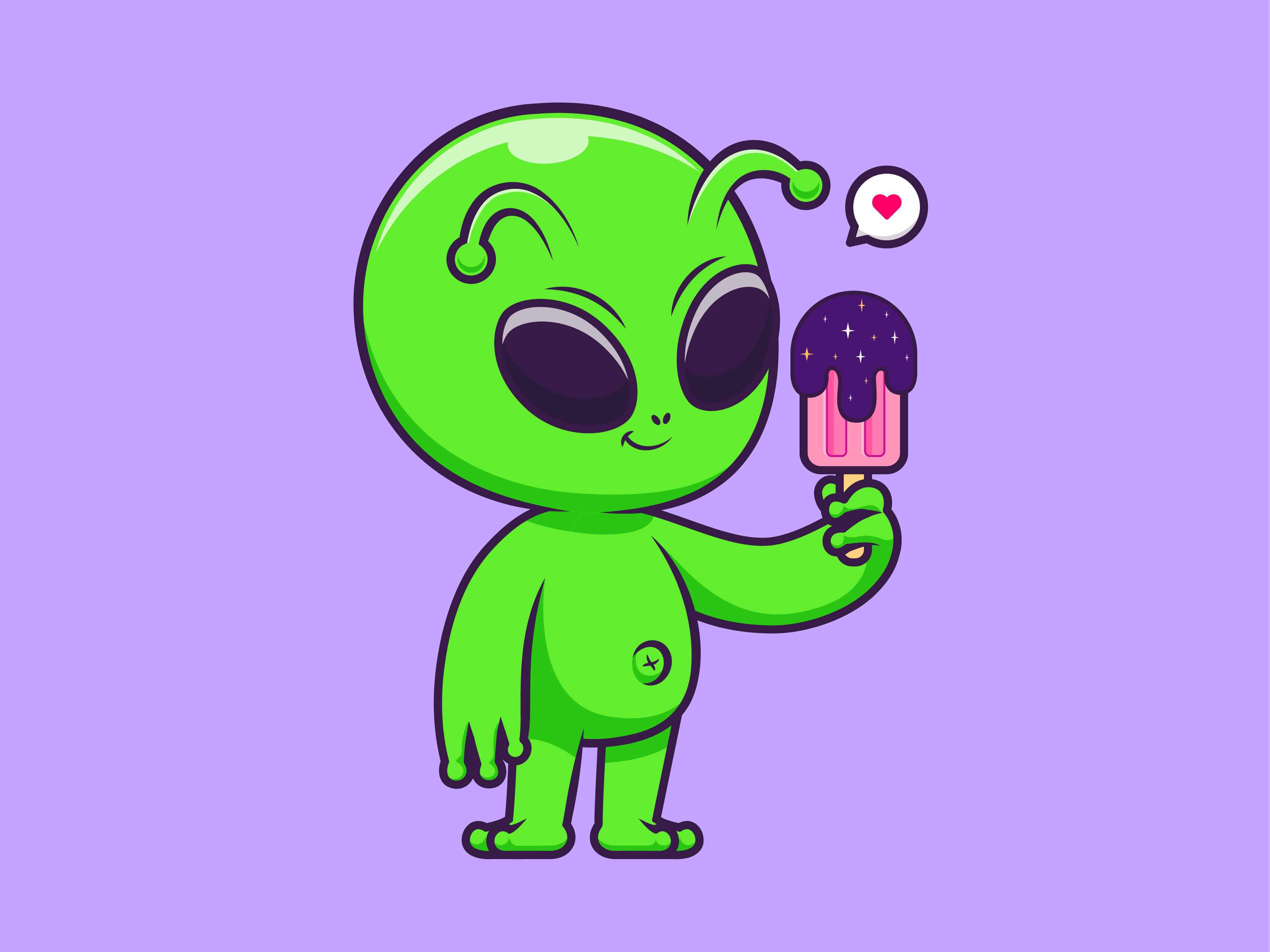 Eating Ice Cream Space🧑🏻‍🚀👽🍦 By Catalyst On Dribbble