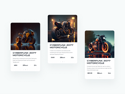 UI Card color design layout ui ux