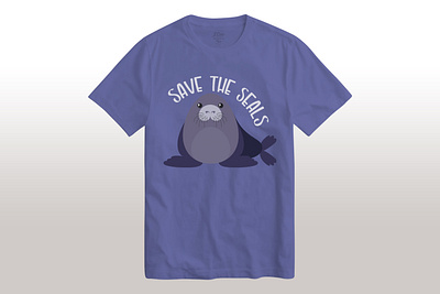 Save the seal t-shirt branding custom custom t shirt design illustration logo shirt typography vector