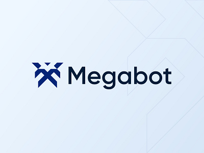 Megabot - Letter M and Robot Logo Concept best logo bot branding digital logo icon letter d logo letter mark logo logo concept logo design mark modern logo popular logo robot concept robot logo software symbol technology