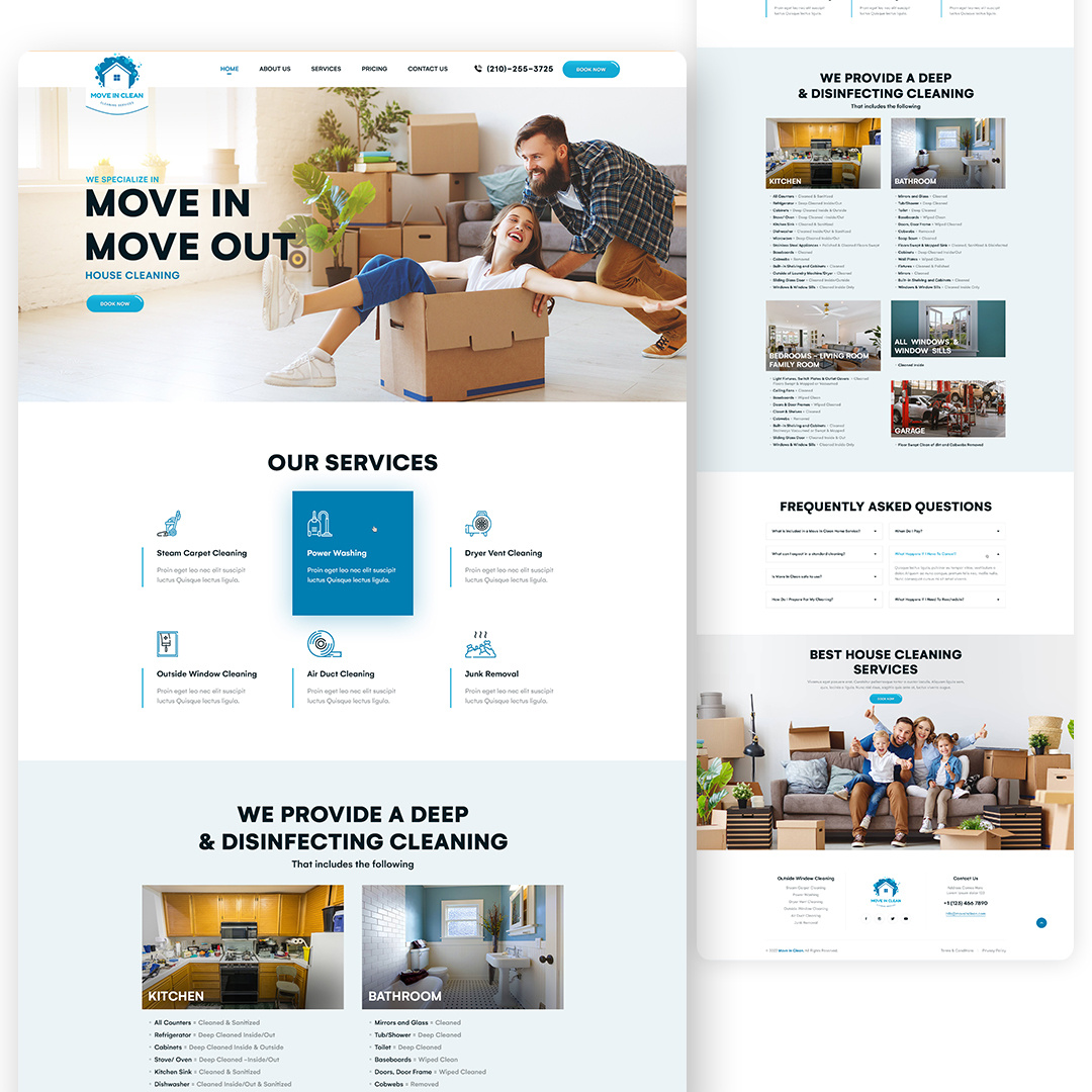 House Cleaning Service Website By Fox Webtech On Dribbble