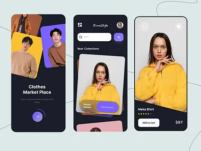 Fashion eCommerce App app app design clothing app ecommerce ecommerce shop fashion fashion app mobile mobile app design mobile ecoomerce online shop product shopping shopping app ui uiux