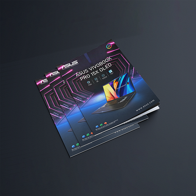 Futuristic Brochure Cover Design Layout For Laptop Product addesign branding brochure coverbrochure designportofolio graphic design laptop layout