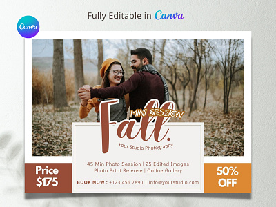 Fall Mini Session canva template fall mini session mini session