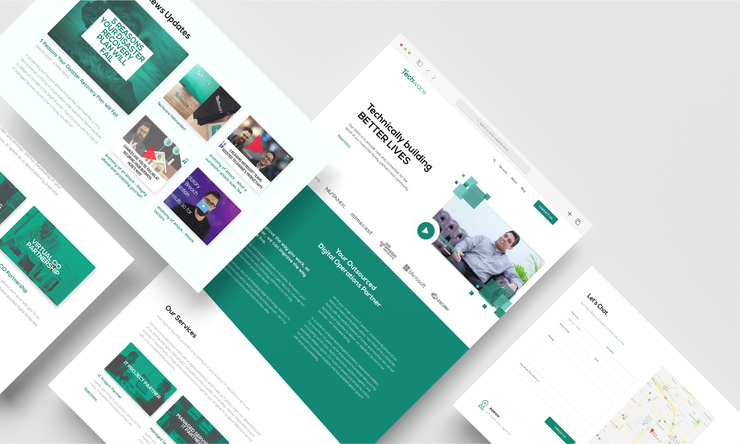 Techware - Website Design branding design hubspot icons ui uiux website design