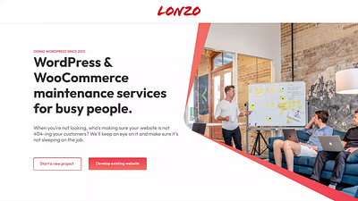 LONZO | Landing page animation animation design education home page home pages animation interface landing page animation landingpage learning motion motion graphic motion graphics product promo startup ui ui animation ux website