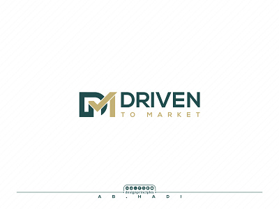 DM Letter Logo Mark business d dm dm letter logo driven driven to market logo mark m market startup trendy
