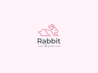 Rabbit Run logo black rabbit logo brand branding cartoon rabbit logo design fast rabbit cartoon fast rabbit icon fast rabbit logo graphic design logo running rabbit icon running rabbit logo brand simple rabbit logo typography vector