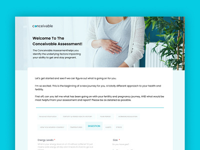 Pregnancy health check webform Redesign figma healthcare web imtiazshamrat pregnancy health check ui website