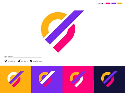 Location,D H Logo Design Concept app logo best brand identity branding colorful combination creative d h letter design graphic design illustrator location logo logo design logo designer logo mark logotype modern technology trend