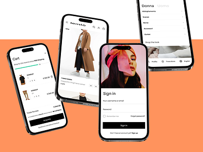 Fashion E-Commerce Mobile app design ecommerce fashion mobile web responsive ui ux web web design