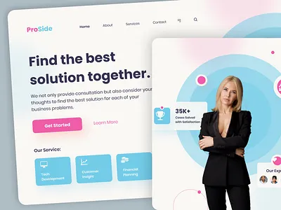 Business Solution Landing page: Website UX/UI best landing page best website design business business website dashboard landingpage ui ux web web ui ux website design website dessign website uxui
