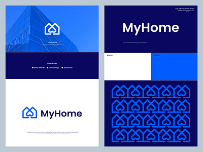 MY HOME LOGO(M LETTER, HOME ICON, LOVE) abstract logo app icon awesome logo branding branding identity care flat logo home icon logo home logo initial letter logo logo logo awesome logo design logotype love logo m letter logo negative space logo new logo real estate logo visual identity