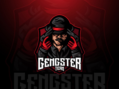 Gengster Team Mascot Logo Template esport esport logo esport mascot gangster gangster logo gangster mascot logo logo template mascot