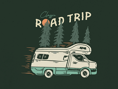 Classic Road Trip adventure campervan camping car caravan forest holiday journey mountain nature outdoor outdoors summer travel trip vacation van vehicle vintage wildlife