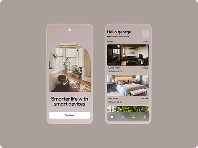 Home automation App appdesign design illustration landingpage mobile design
