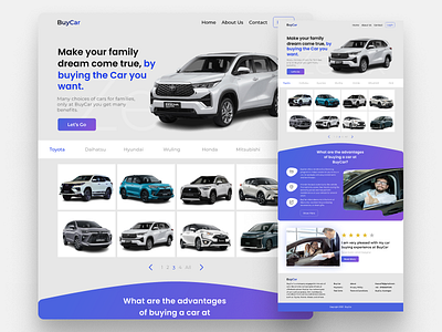 BuyCar: Marketplace for Cars ui ux web ui