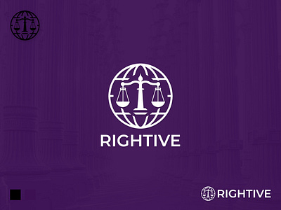 Rightive | Law Firm | Logo branding design graphic design graphic design inspiration illustration law firm law logo logo logo design logo inspiration minimal logo modern logo online law logo rightive simple logo vector