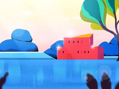 Digital Art colorful design digital art graphic design ill illustration landscape motion graphics