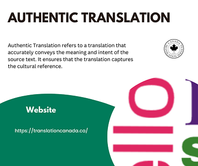 Authentic Translation authentic translation