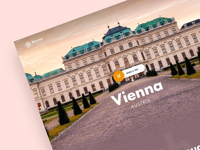 Vienna history tour website concept austria design design concept history homepage interface modern ui ux ui design vienna web design