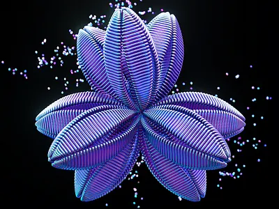 Abstract Flower 3D 3d 3dabstract 3dart 3ddesign 3dillustration 3dmodeling abstract art branding cinema4d design icon illustration logo redshift ui web