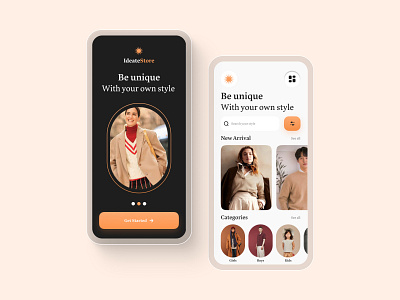 fashion app ui app branding design graphic design illustration logo typography ui ux