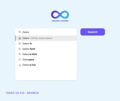 DAILY UI #22 dailyui design search ui ux web search