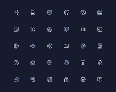 Icons for Ghost Autonomy autonomous brand brand design brand icons car design system driving figma flat design graphic design icon library icon set iconography icons line icons product product icons ui vector visual system