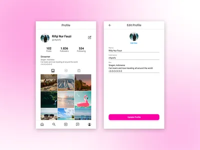 User Profile #DailyUI 006 app challenge dailyui design interface mobile profile ui user