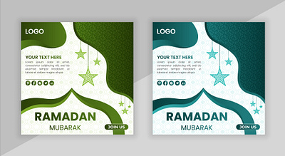 Ramadan Social Media Post background banner design eagervector graphic design post ramadan social media squre ui