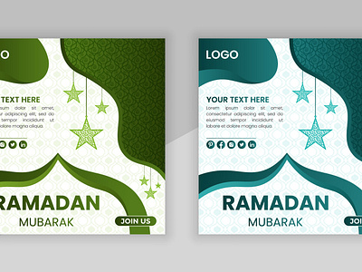 Ramadan Social Media Post background banner design eagervector graphic design post ramadan social media squre ui