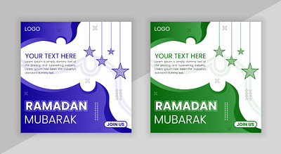 Ramadan Social Media Post Template illustrator