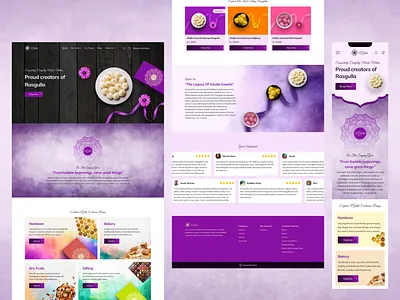 Agulla (Sweet Shop Website) branding design designer logo looking for job ui ui design ux design uxdesign