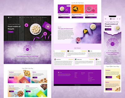 Agulla (Sweet Shop Website) branding design designer logo looking for job ui ui design ux design uxdesign