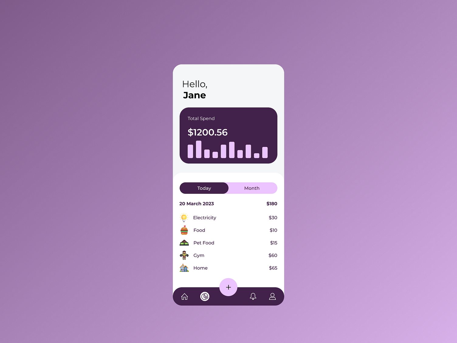 build-1-0-day-22-expense-tracking-app-concept-ui-by-bharath