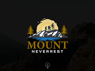 Mount Neverrest Logo adventure logo branding business logo company loho explore fiverr graphic design hiking hiking logo illustrator logo logodesign nature photoshop travel trekking upwork