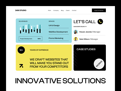 3AM - Design Agency agency bold clean design interface landing studio ui uitrends ux web web design