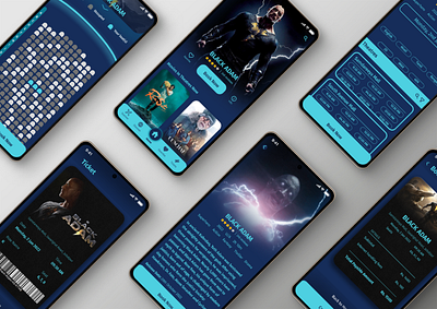 CinePhiles - Movie Ticket Booking App movie ui ui design user interface