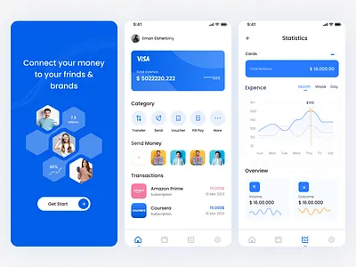 Wallet App UI animation graphic design ui