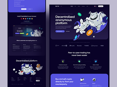 Cripz – Landing page dashboard design gradient landing landing page product design ui ux web design webdesign