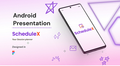 ScheduleX - Android Presentation app app design design graphic design ui ux