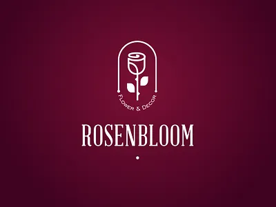 Logo design for flower and decor shop branding flower flowershop for shop graphic design logo logo designer logodesign logodesigner logos rose ukraine yamilogos