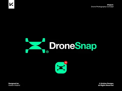 DroneSnap branding drone graphic design icon logo logo design logomark mark minimal modern photography video