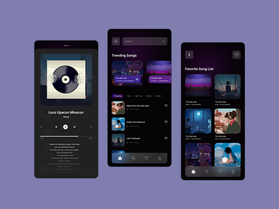 Music Player App by Umme Jannath Tamanna on Dribbble