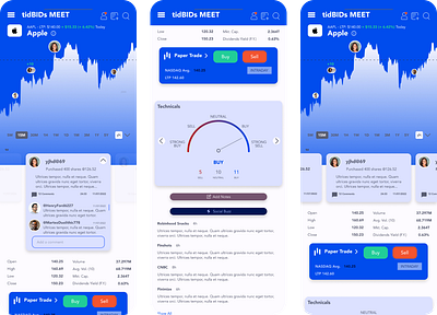 Trade With Friends app figma trading ui