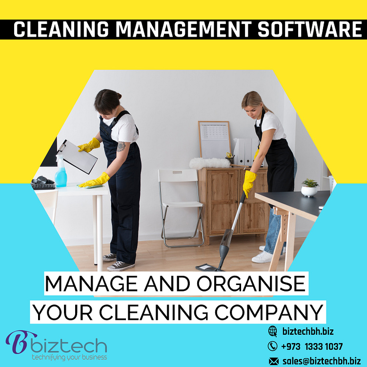 Cleaning Management Software by Biztech Computers on Dribbble
