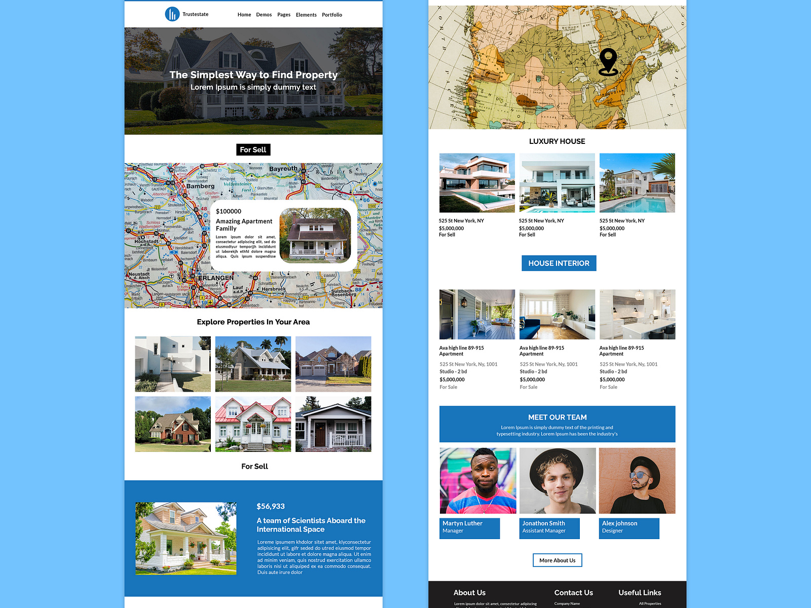 Real Estate UI/UX Landing page by webgive on Dribbble