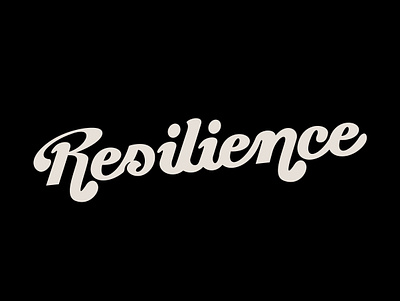 Resilience custom type graphic design letterforms lettering logotype practise resilience type typography vector wordmark