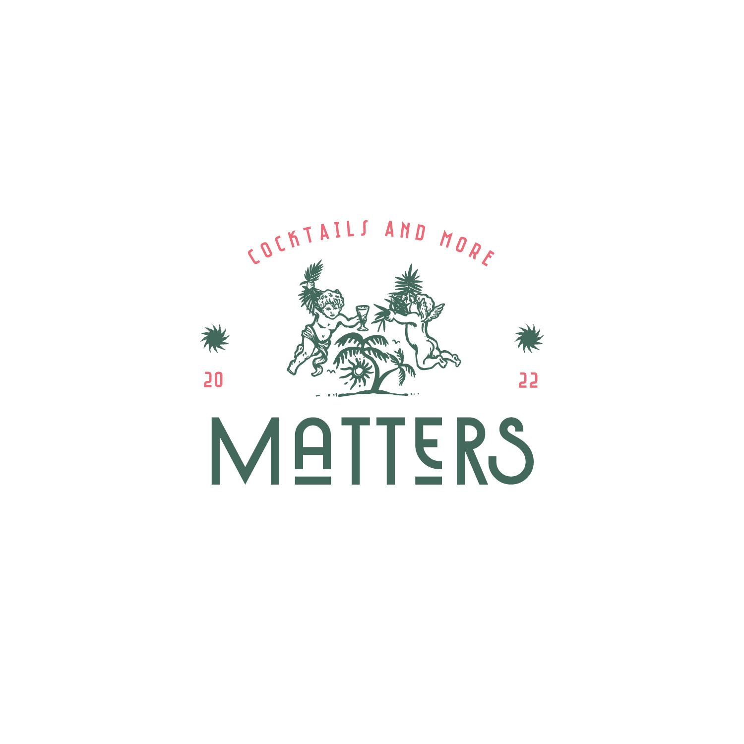 Matters / Cocktail bar 50s angel artdeco bar cocktail cozy design engrave graphic design illustration logo typography vintage